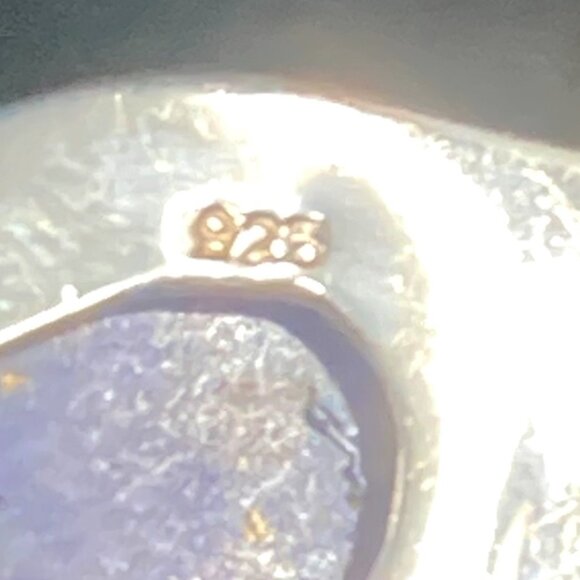 Distinctive lapis lazuli & sterling silver pendant - Picture 5 of 5